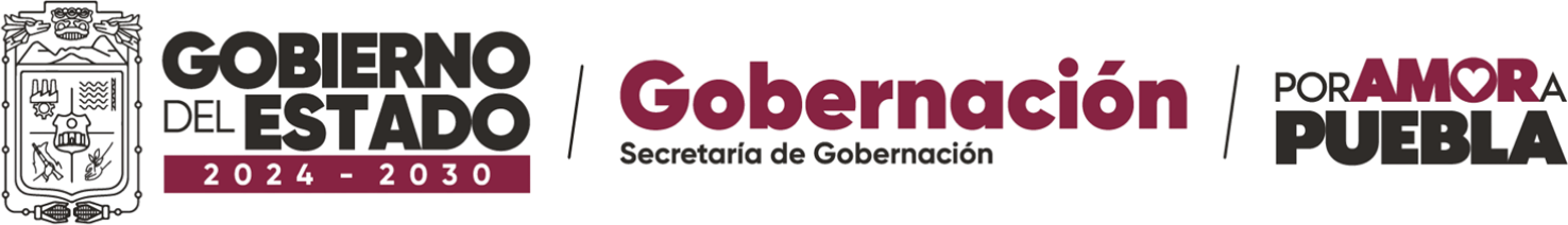 Gobierno del Estado de Puebla · Secretaría de Gobernación · Por Amor a Puebla